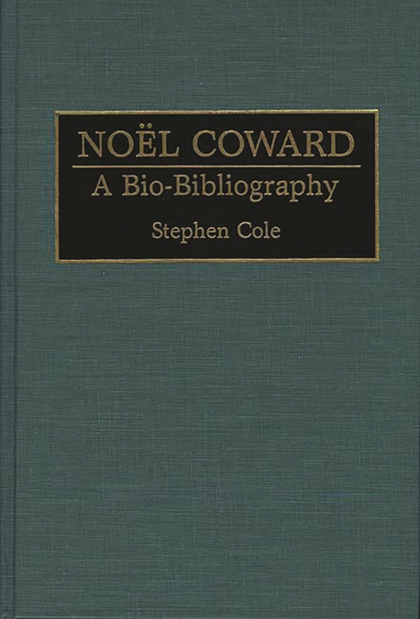 Noel Coward: A Bio-Bibliography | Retrouvez toutes les archives du dramaturge