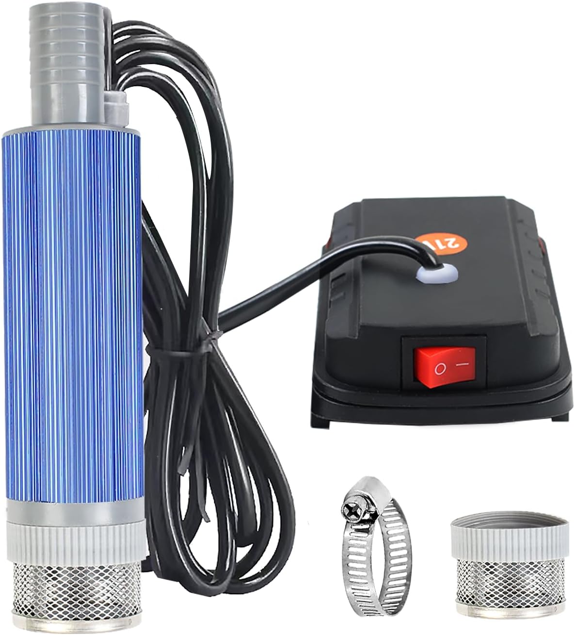 TIHOOK 38mm Submersible Water Pump for Makita BL 18V Battery, 100W Diesel Pump with Filter Mesh, for Vehicle & Marine Boat TIHOOK 38mm Submersible Water Pump for Makita BL 18V Battery, 100W Diesel Pump with Filter Mesh, for Vehicle & Marine Boat