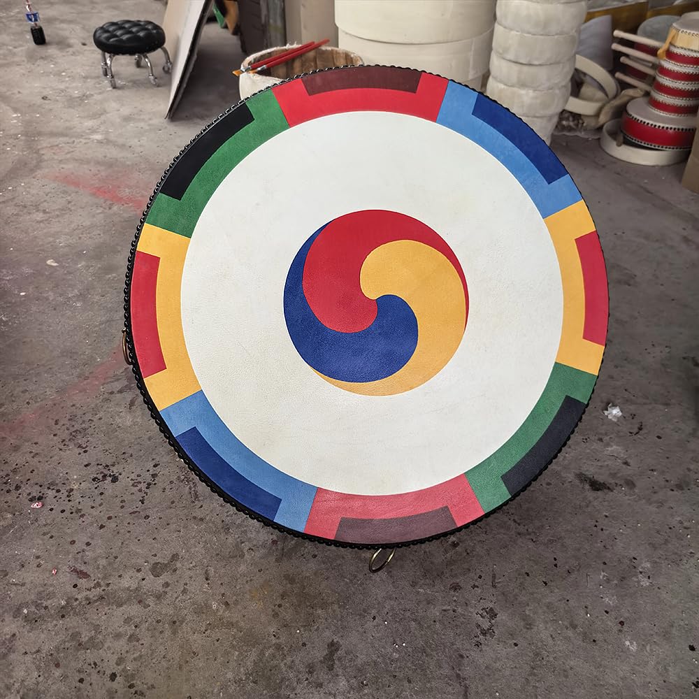 Dwustronny malowany bęben, instrument perkusyjny używany przez fanów do wiwatowania i świętowania, z głośnym dźwiękiem,80CM