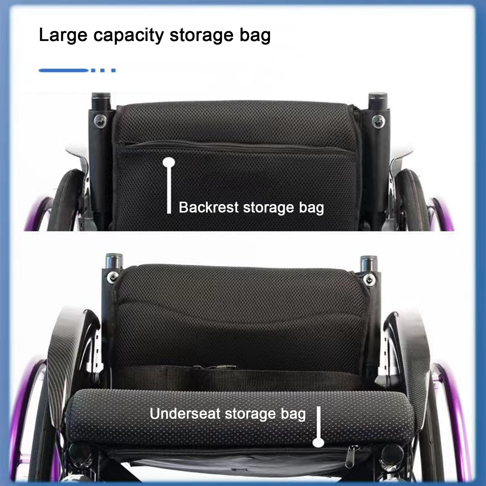 Silla de ruedas para deportes,Silla de ruedas autopropulsada, Ligera, Ergonómica, Silla de ruedas aluminio plegable,Asiento y respaldo con cojín acolchado, Frenos manuales, Antivuelco(Color:Purple)