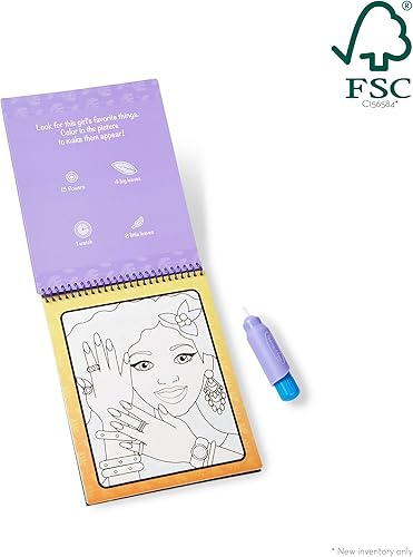 Miniatura 4 de Melissa & Doug On the Go Water Wow! Almohadilla reutilizable para actividades de revelación de agua, maquillaje y manicura