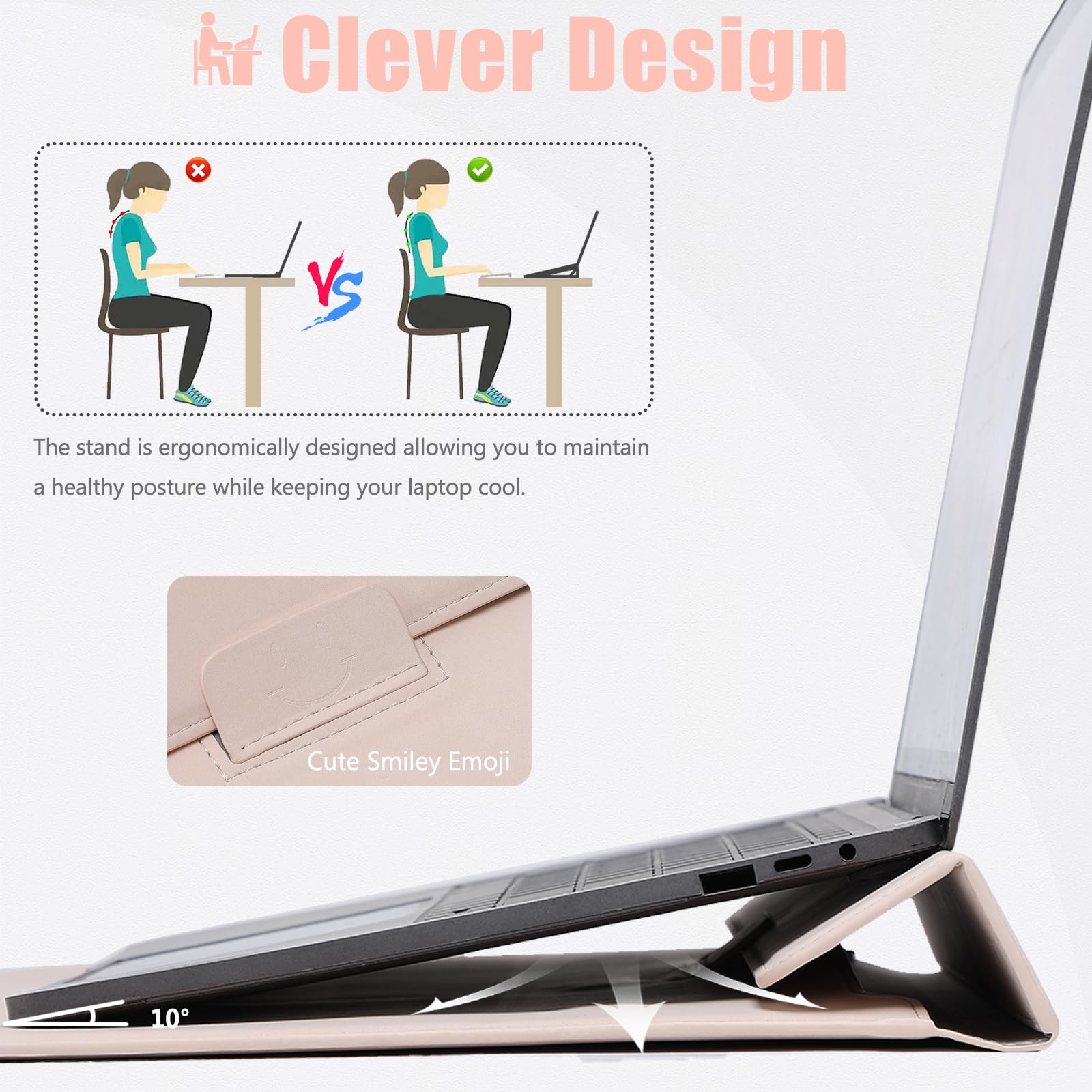 Amazon.com: HYZUO 13 Inch Laptop Sleeve Case with Stand for