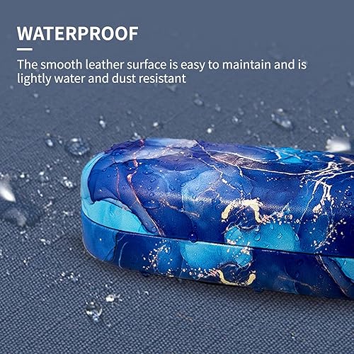 Miniatura 5 de molshine Estuche rígido de cuero para lentes de sol, funda clásica para gafas grandes para mujeres y hombres,Gafas de sol