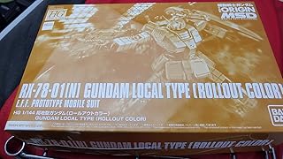 Bandai HG 1/144 RX-78-01 (N) Gundam Local Type ROLLOUT COLOR Plastic Kit