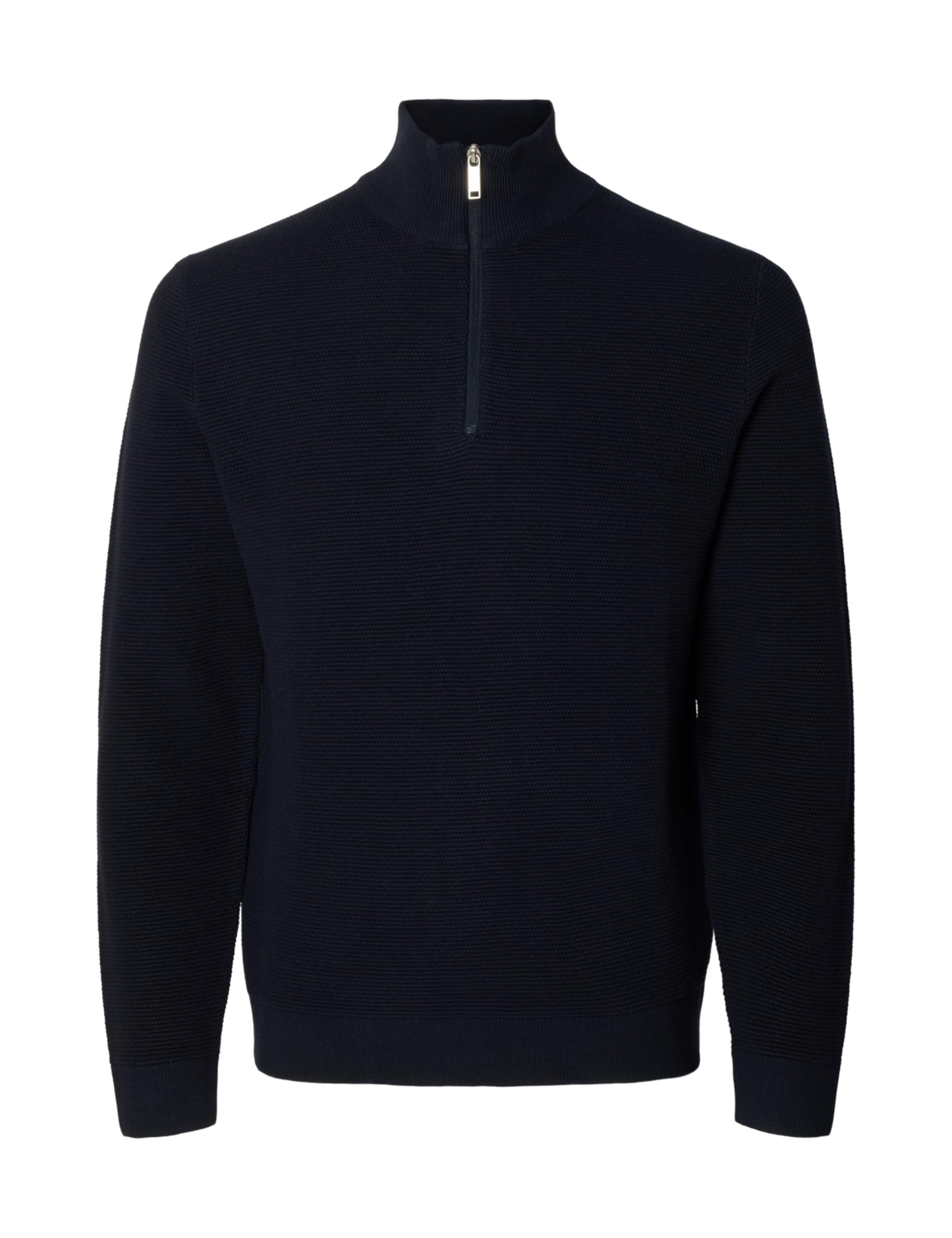 Slhross LS Knit Structure Half Zip Noos Slhross LS Knit Structure Half Zip Noos Uomo (Pacco da 1)
