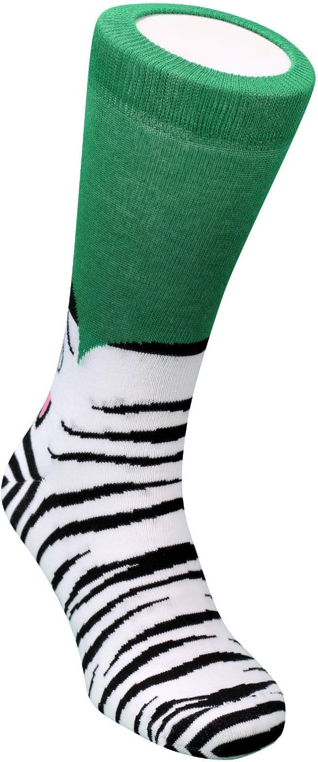 Samson Hosiery ® Animal Funky Socks Funny Gift Novelty Dolphin Tiger Zebra Crocodile Kids Womens Mens