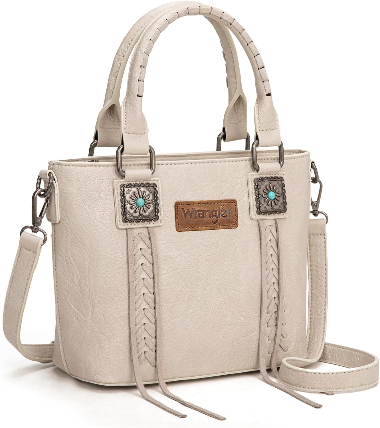 Wrangler Tote Bag for Women Crossbody Purse Fringe Western Purse Vintage Top Handle Handbags