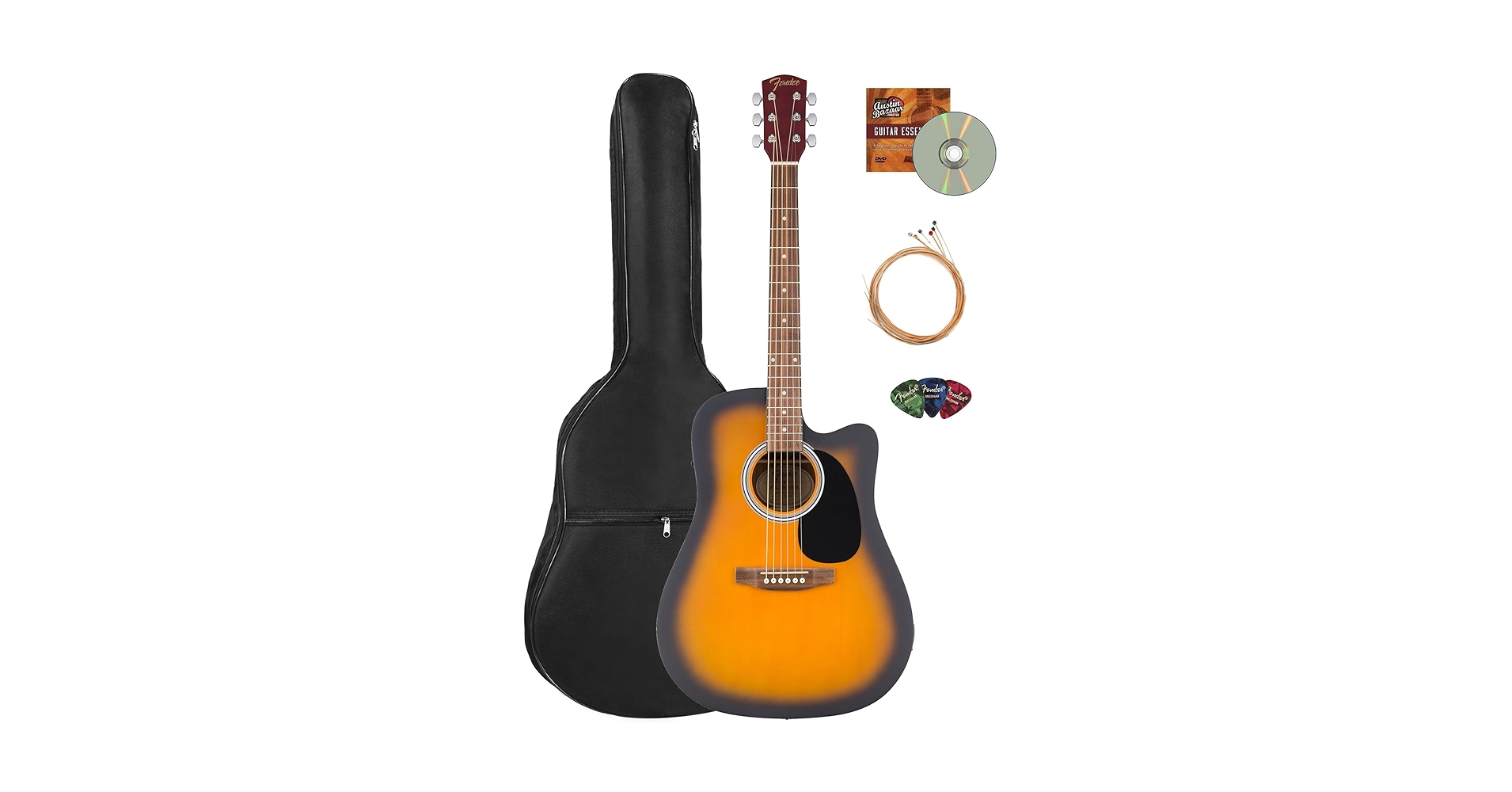 Amazon.com: Fender FA Series Dreadnought Acoustic-Electric