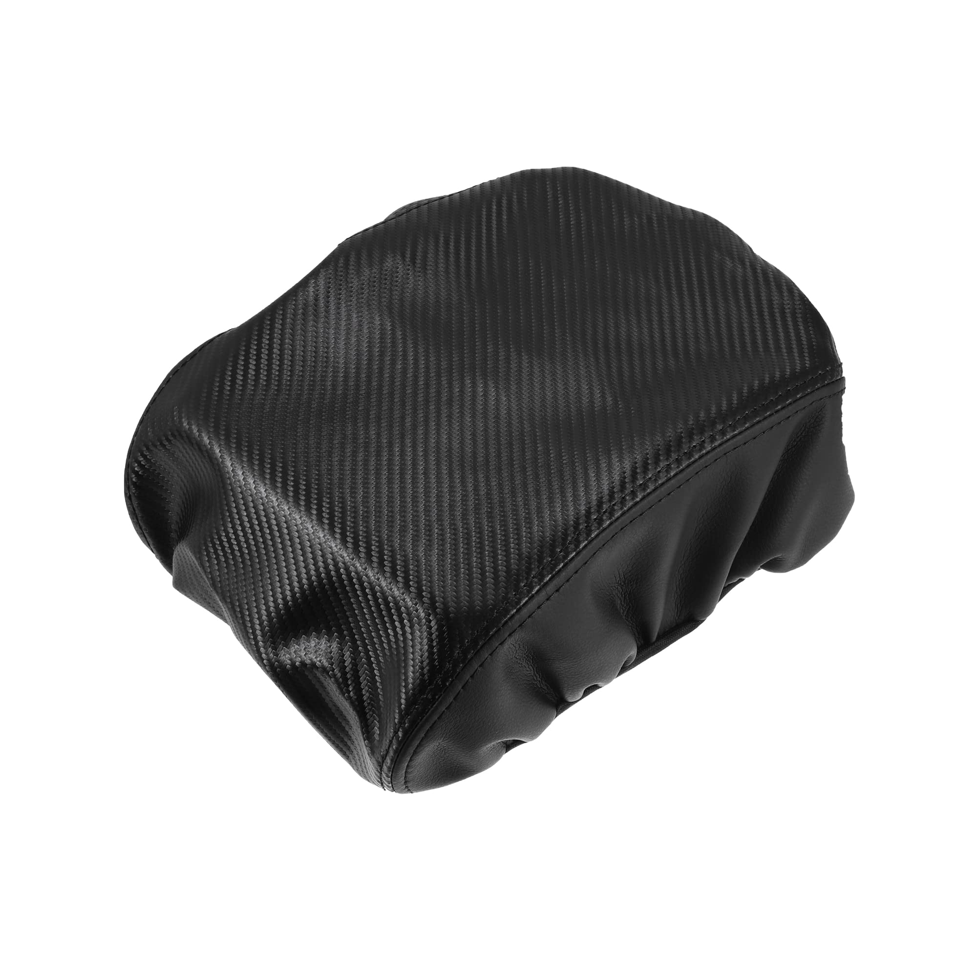 Photo 1 of A ABSOPRO Black Faux Leather Armrest Protector Cover Pad Replacement for Ford Explorer 2011-2019 Carbon Fiber Pattern