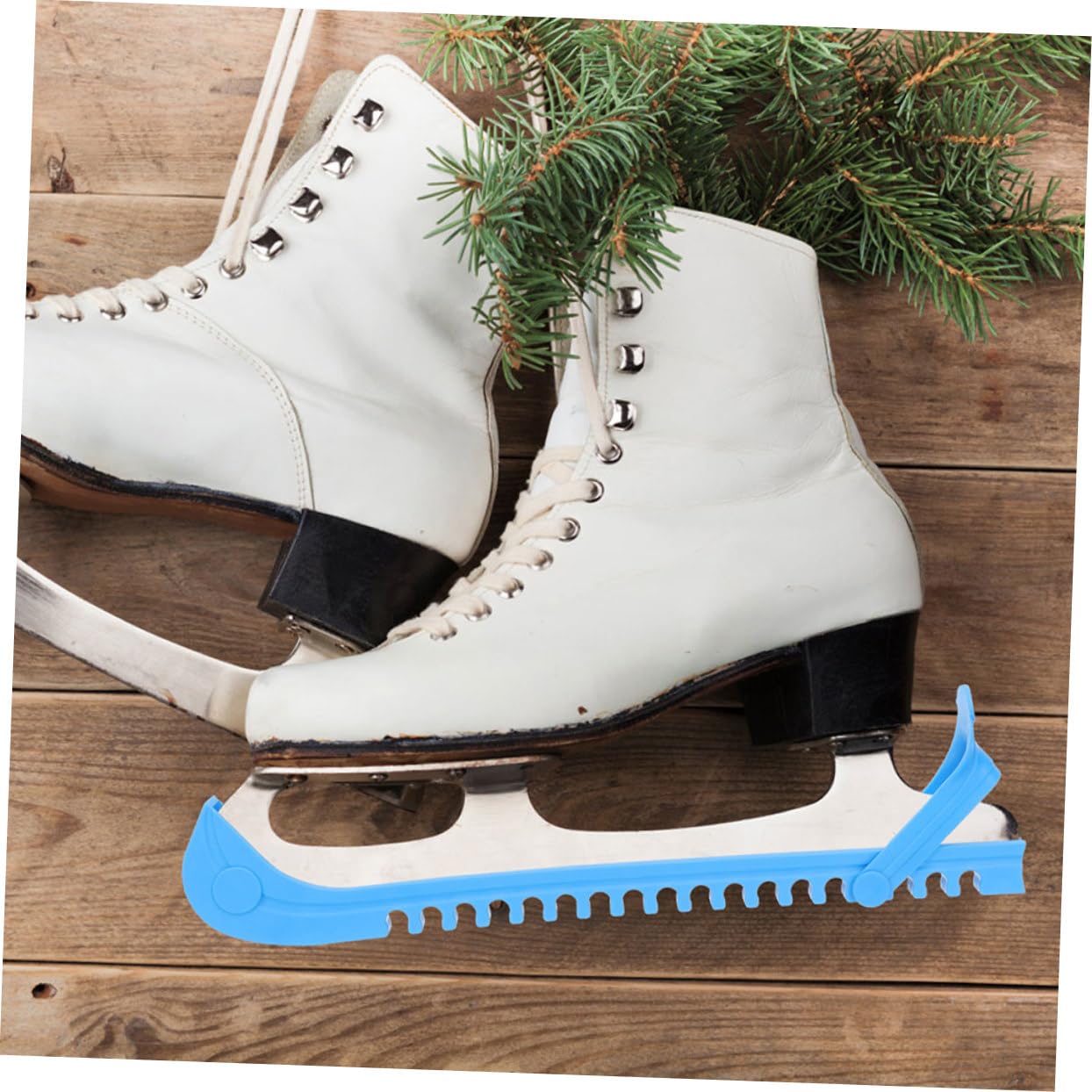 2pares Cubiertas para Cuchillas De Patinaje De De Hockey Ajustables y Resistentes para Adultos