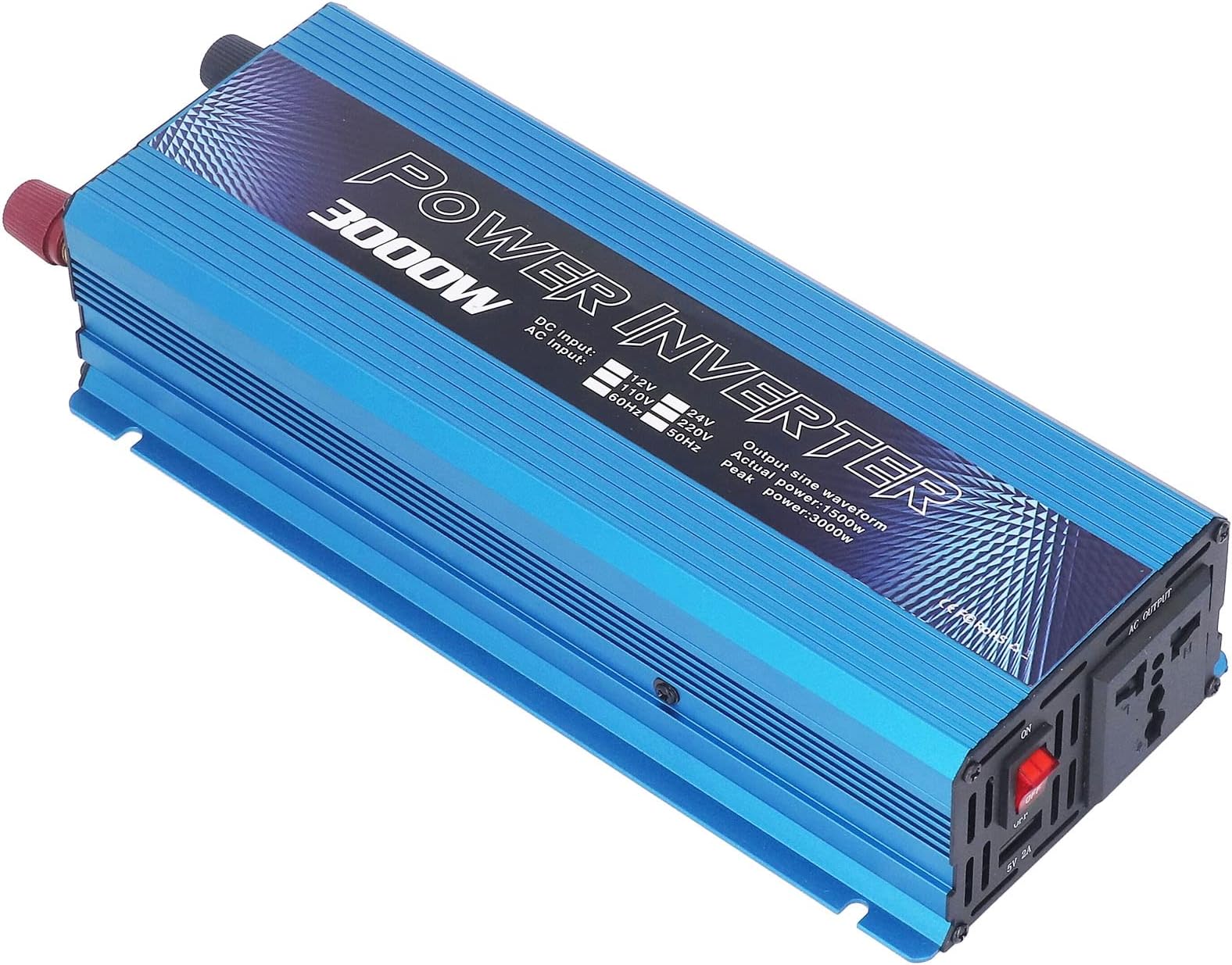 Dpofirs 500 Watt Inverter, Car Power Inverter Sine Converter with USB Port Cooling Fan 500W DC 12V to AC for Charging Laptops, Fans, Game Consoles (220V)