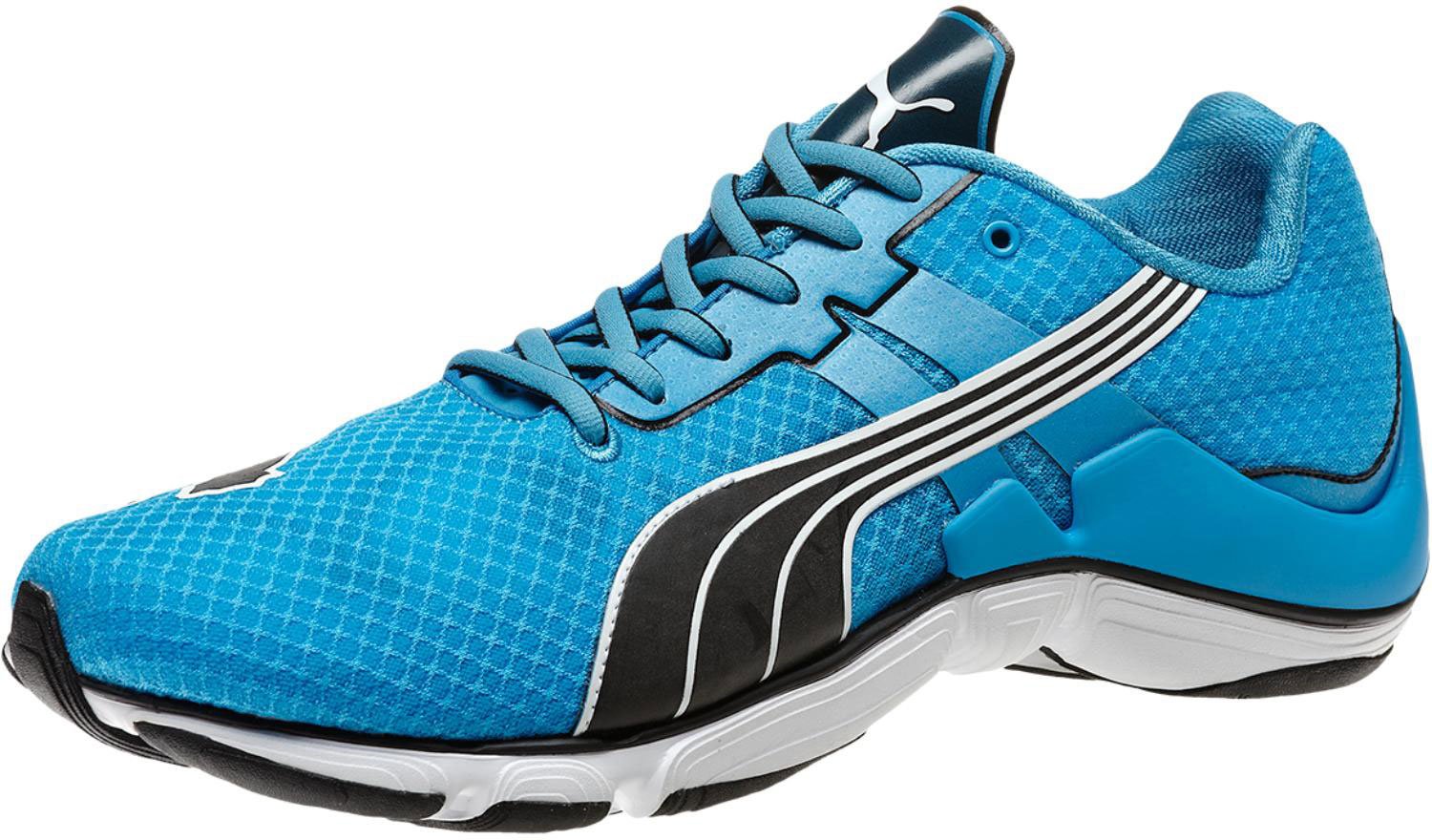 PUMA Mens Mobium Runner Elite, Malibu Blue/Black, 10.5 D