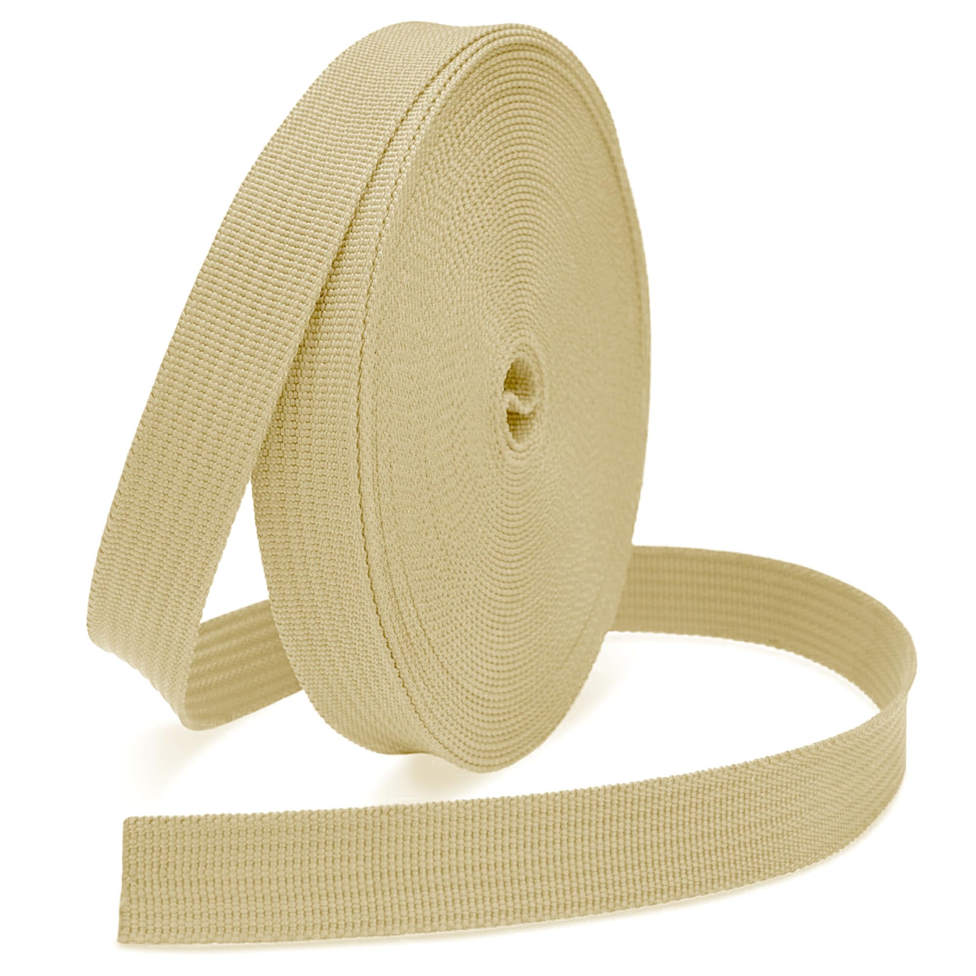 JMZLLRX Woven Webbing Straps, 1 Inch Wide Polypropylene Webbing Tote Bags Leash Straps for Making Bag Handles, Dog Collars, Crafts Outdoor Supplies, 3.5 Yards White