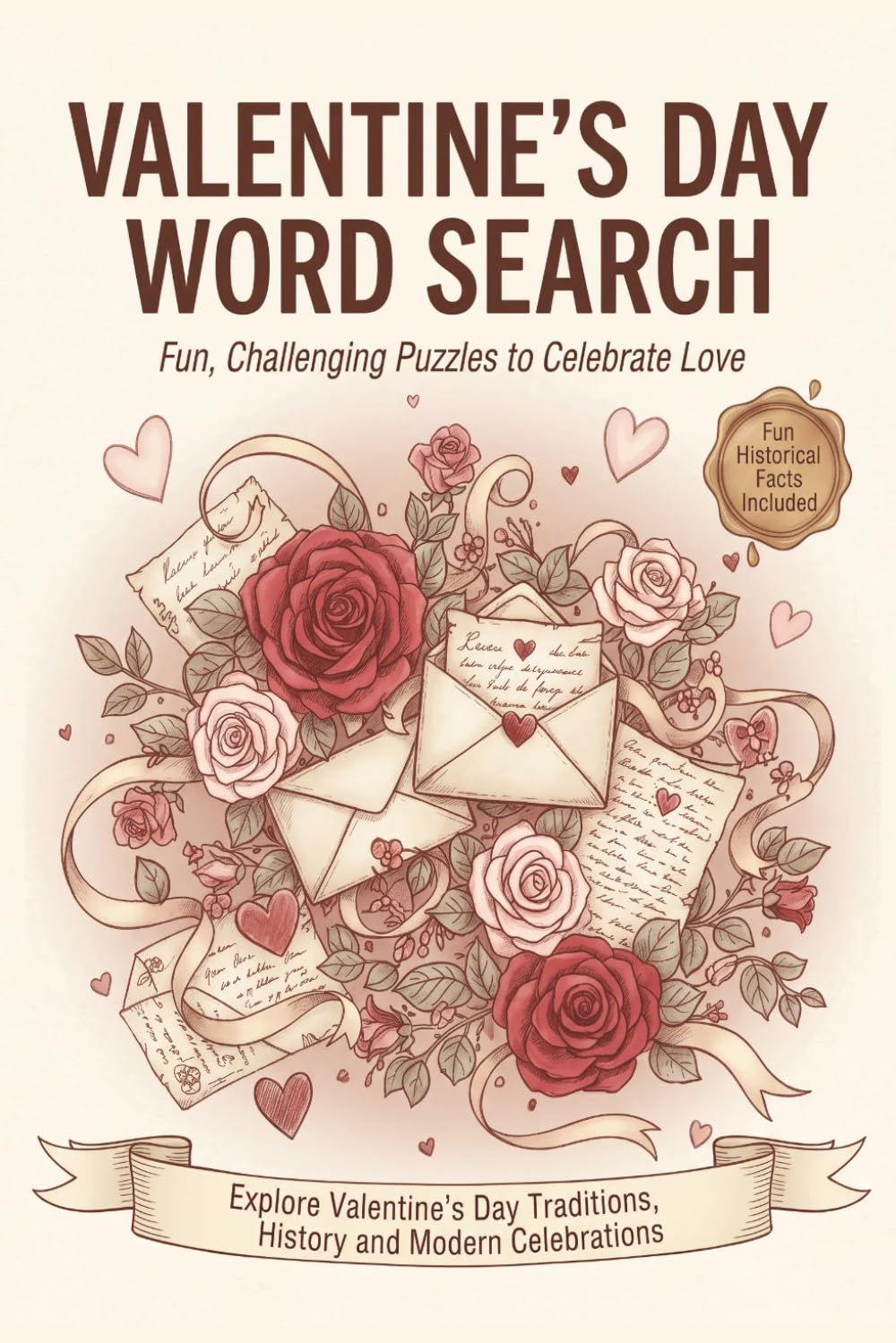 Valentine’s Day Word Search: Word Search Puzzle Book for Seniors, Teens, and Adults Featuring Valentine’s Day Traditions, History, Modern Love, and ... Word Search & Interesting Facts Collection)