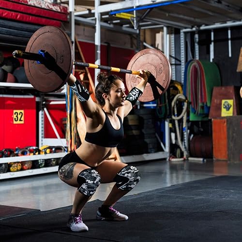 Miniatura 6 de Coderas (par), soporte para entrenamiento cruzado, levantamiento de pesas, levantamiento de potencia, baloncesto y tenis, soporte de compresión de