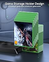 Vista 7 de MENEEA Cooling Fan & Charging Stand for Xbox Series X Console & Controller,Vertical Cooler System Dual Charger Station Dock Accessories with 2 x