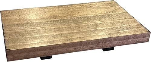 Bandeja elevadora de madera para fregadero, soporte para jabón de tocador de baño, exhibición de pedestal de madera rústica, soporte para plantas,