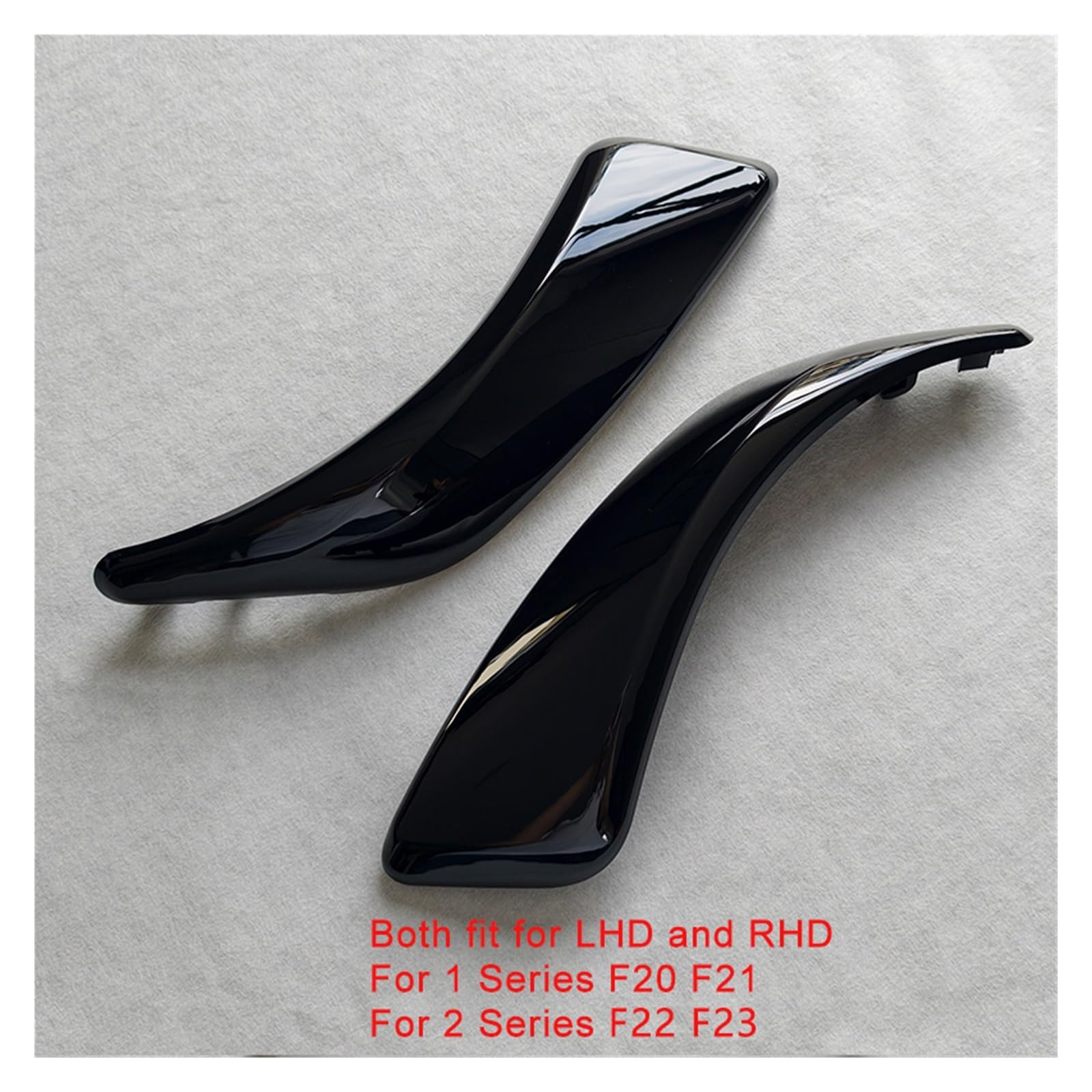 Türgriff Innen Für BMW 1 2 Serie F20 F21 F22 F23 2012-2016 Ersatz Türgriffverkleidung Glanzschwarze Faser Auto-Innenverkleidungsabdeckung(2PCS Set-Black)