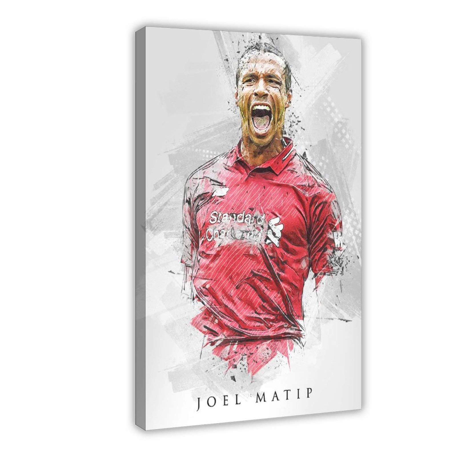 Lkjhlk Frame-Style1 Joel Matip Poster Soccer Football Player Canvas Wall Art Decor Paintings For Living Room Home Decoration Frame 16×24Inch(40×60Cm)