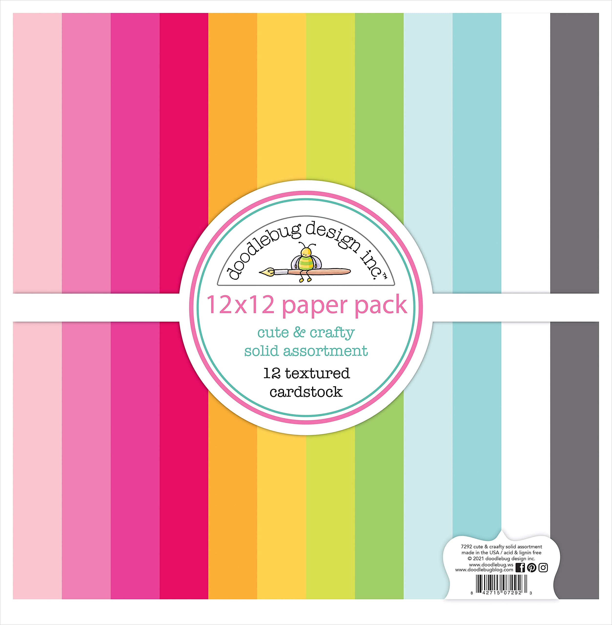 DoodlebugCute & Crafty Paper TEXTR Pack