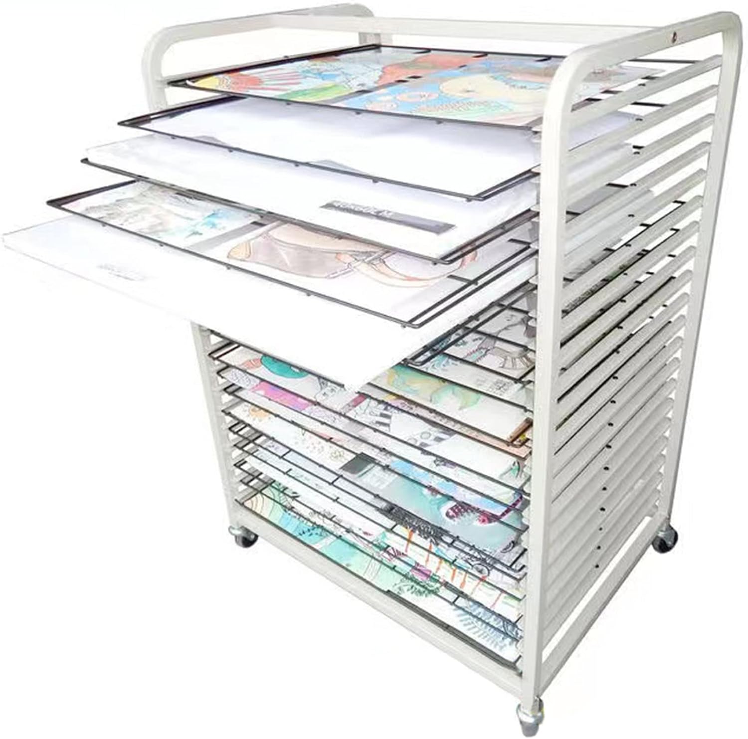 ☆ラベンダー畑と赤い屋根の家・肉筆油彩画・F6キャンバス