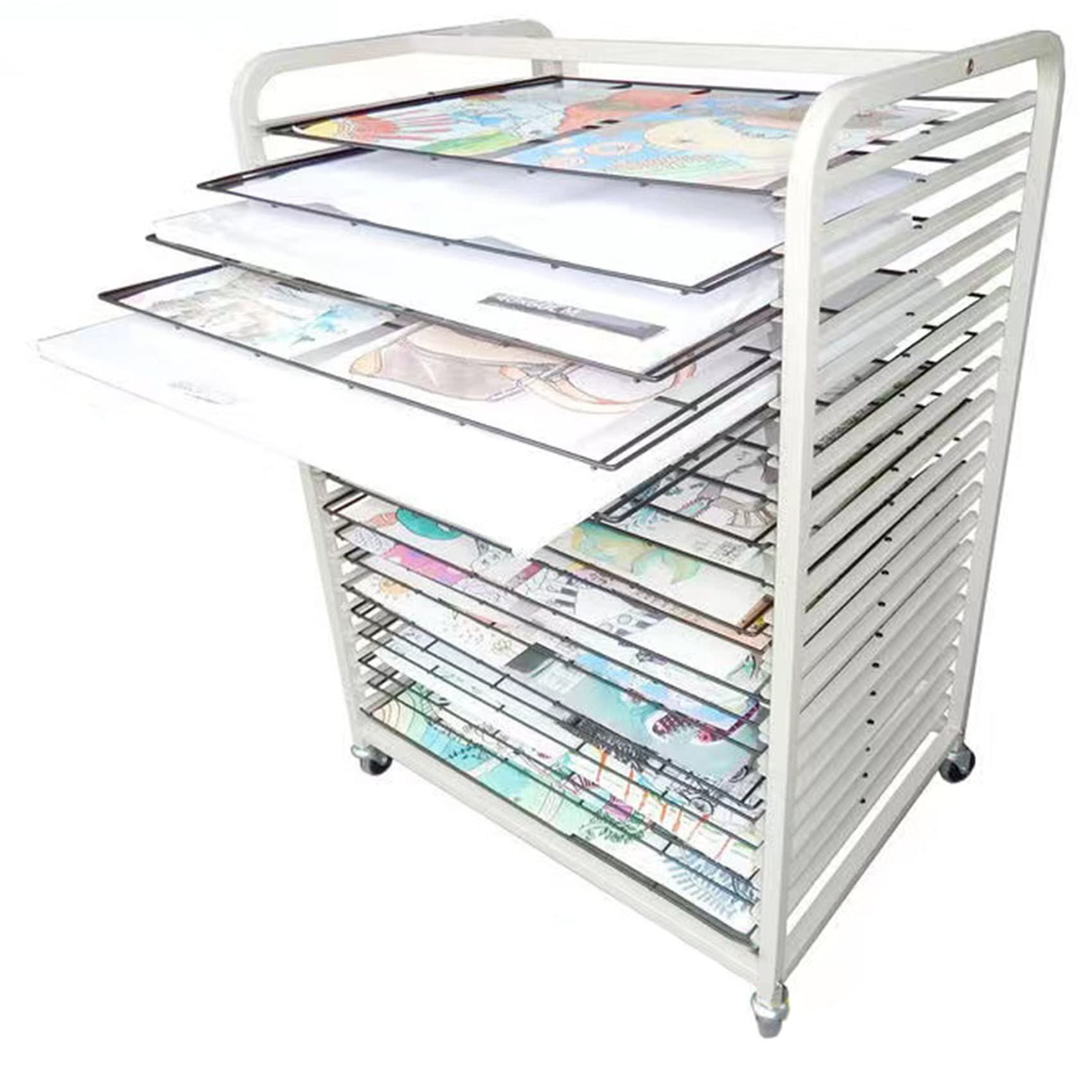 Amazon.co.jp: 芸術の乾燥の棚 20段 絵画乾燥棚 （絵画用 塗装イーゼル