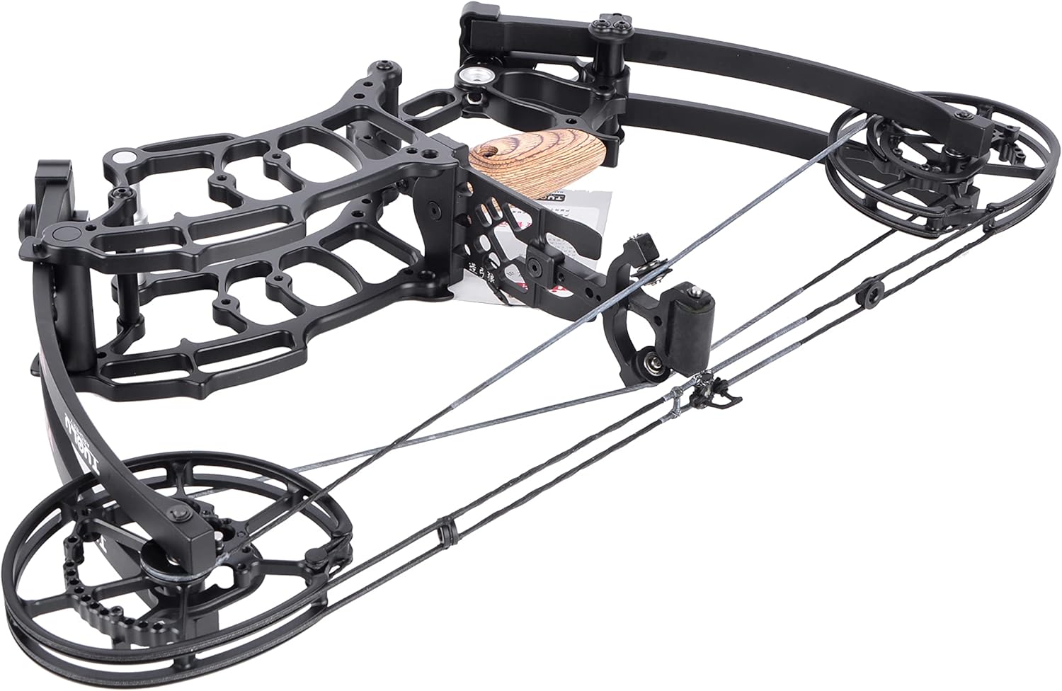 Archery Compound Bow Dual Purpose Catapult Steel Ball Bow Kit 40-65lbs Hunting Bowfishing Adult Short Shaft Bow Suitable for Left and Right Hand