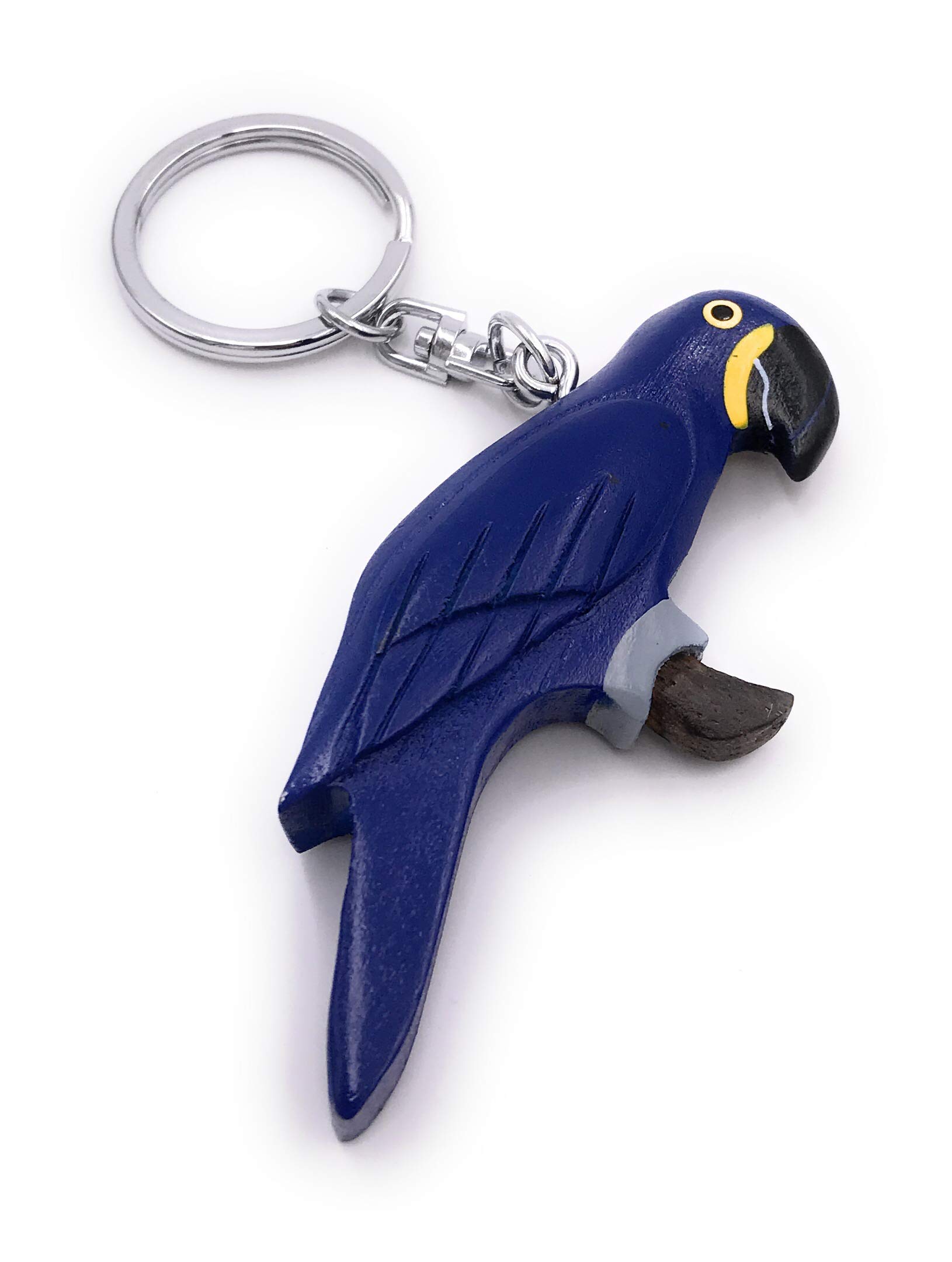 Onwomania Schlüsselanhänger Papagei Tukan Vogel – Metall, Glücksbringer, Geschenk Für Männer, Frauen, Kinder