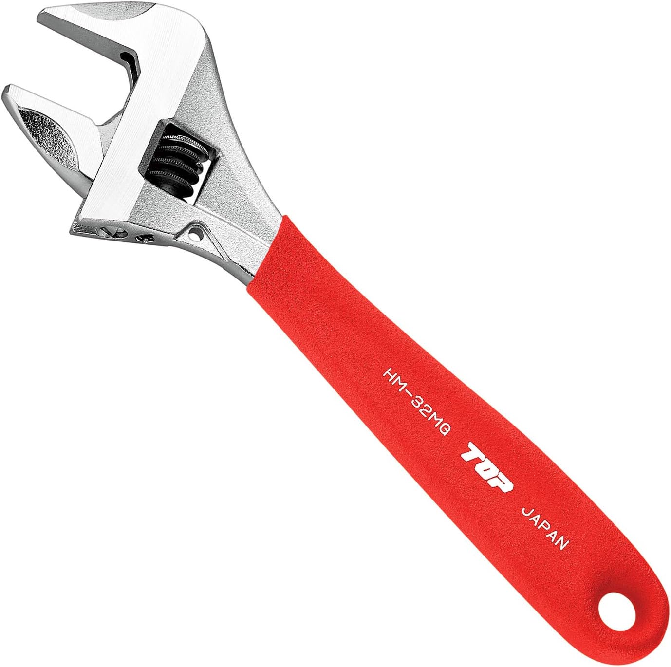 Top Industries HM-32MGR Rattle-Free Monkey Wrench, Red with Work Wide Grip, Mouth Opening: 0-1.3 inches (0-32 mm)