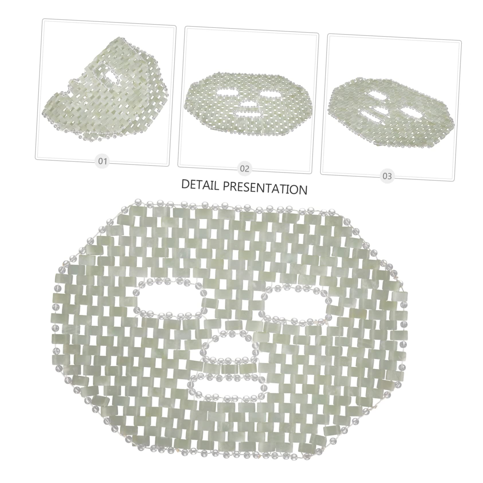 Mascarilla de Belleza de Jade Ajuste Personalizado, Mascarilla Facial para Cuidado Piel, Relajante y Cómoda para Aplicación de Maquillaje en Casa