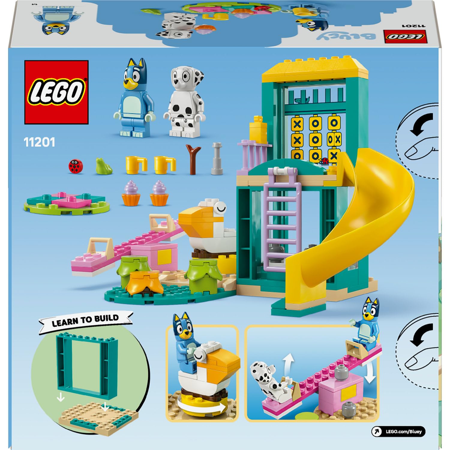 LEGO Bluey: Bluey ve Chloe ile Oyun Parkı Eğlencesi 11201-4 Yaş ve Üzeri Kız ve Erkek Çocukları için Piknik Alanı ile Bluey ve Chloe Minifigürleri İçeren Yaratıcı Oyuncak Yapım Seti (104 Parça)