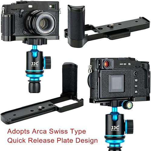 Miniatura 6 de Soporte de metal en L para Fujifilm X-Pro3 X-Pro2 X-Pro1 Soporte antideslizante, con apertura de compartimento de batería y soporte de trípode de