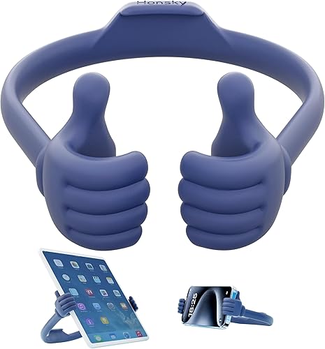 Honsky Thumbs Up - Soporte para tableta, soporte para monitor portátil para escritorio, soporte para pantalla de tableta, soporte universal para