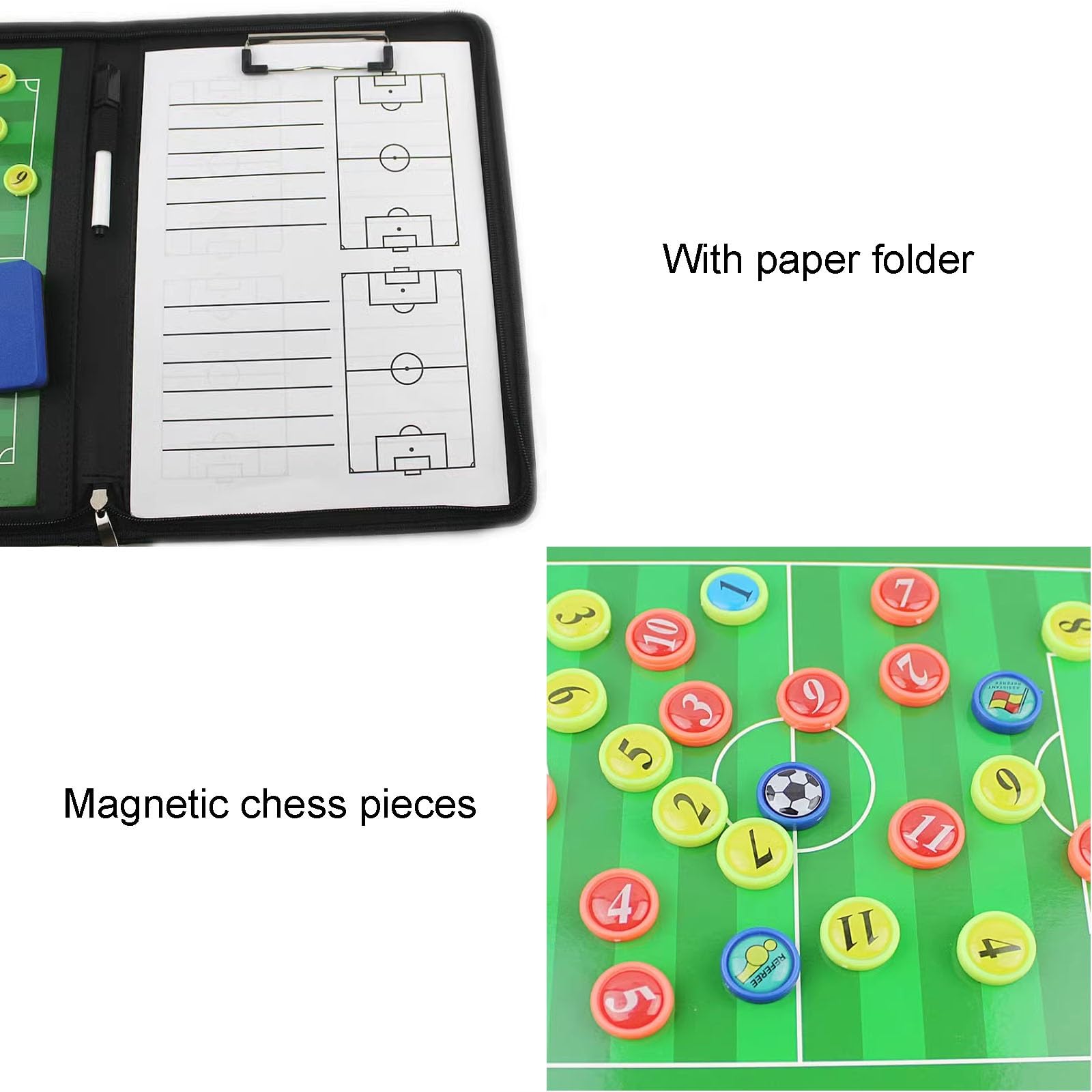 Mappa Tattica di Calcio, Lavagna Tattica, Appunti per Allenatore di Calcio, Lavagna per Allenatori con Magnete,