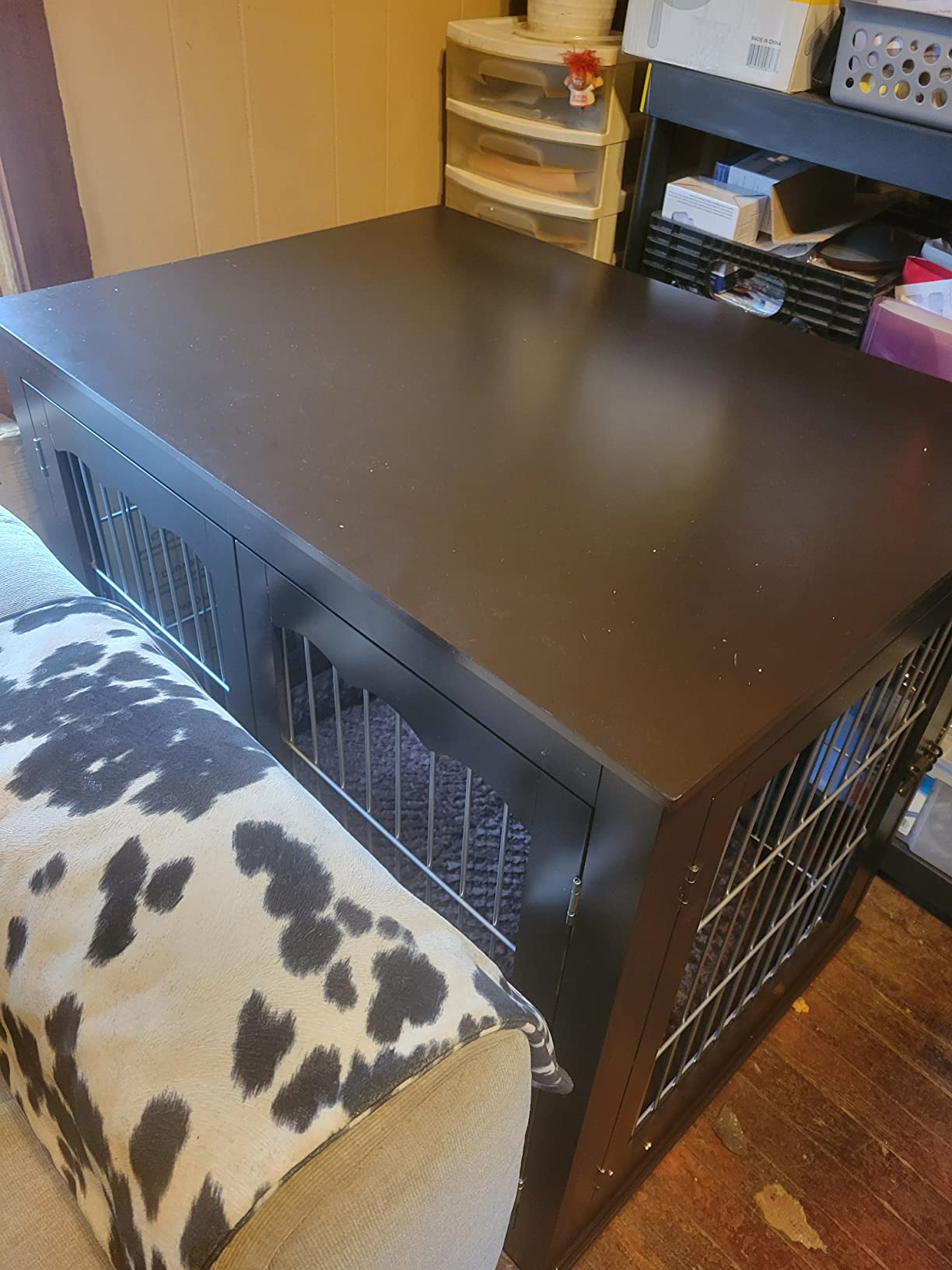 33/mo Finance unipaws Furniture Style Dog Crate End Table with