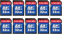 READYXIO INDMEM 32GB SD Card 10-Pack: UHS-I Class 10 MLC High-Speed Memory Cards for Cameras, DSLRs, Action Cams - Durable Reliable Storage