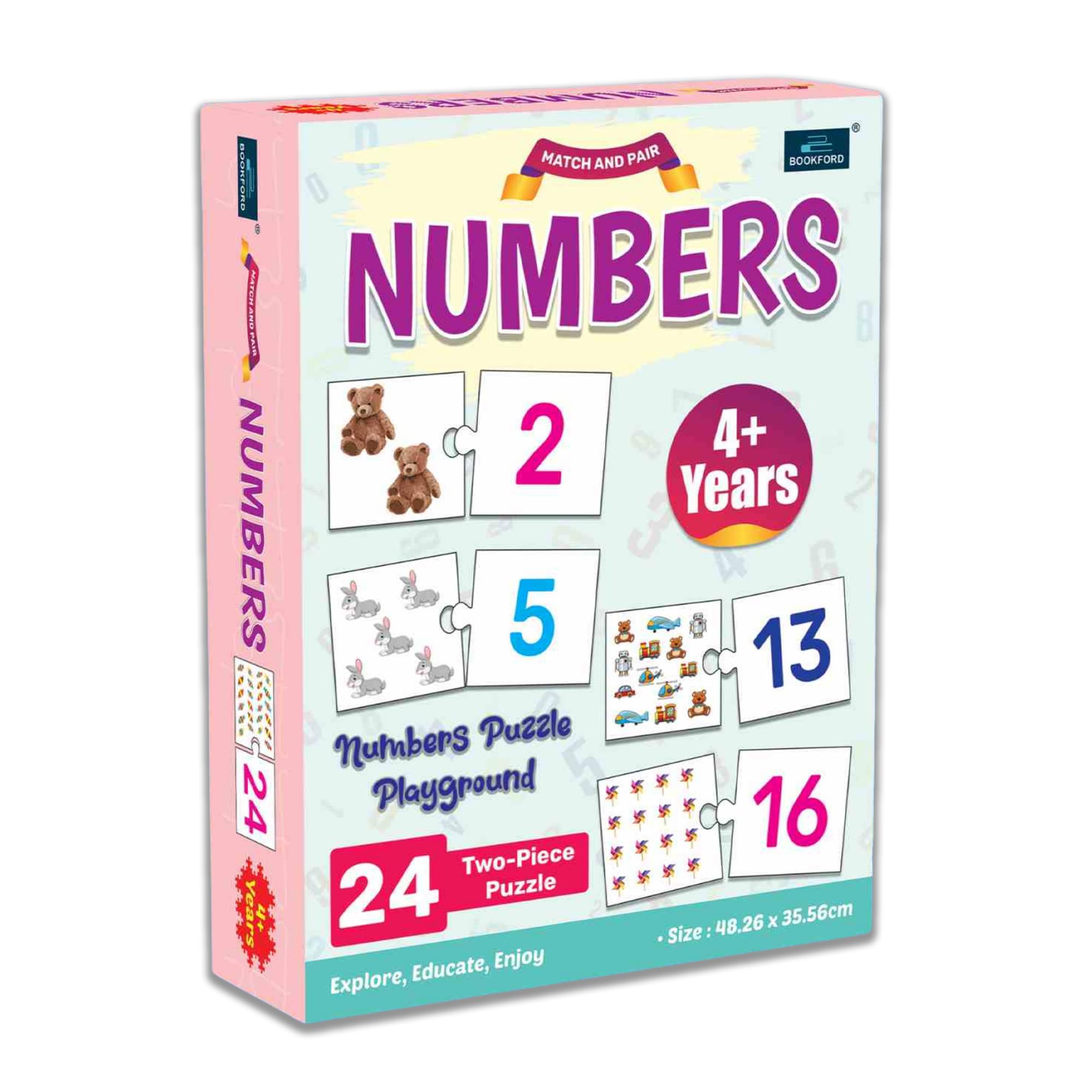 MakiOxford Reading 1〜9セット Buy BOOKFORD Learn Number 1-20 Match & Pair Jigsaw Puzzle(48 Pcs