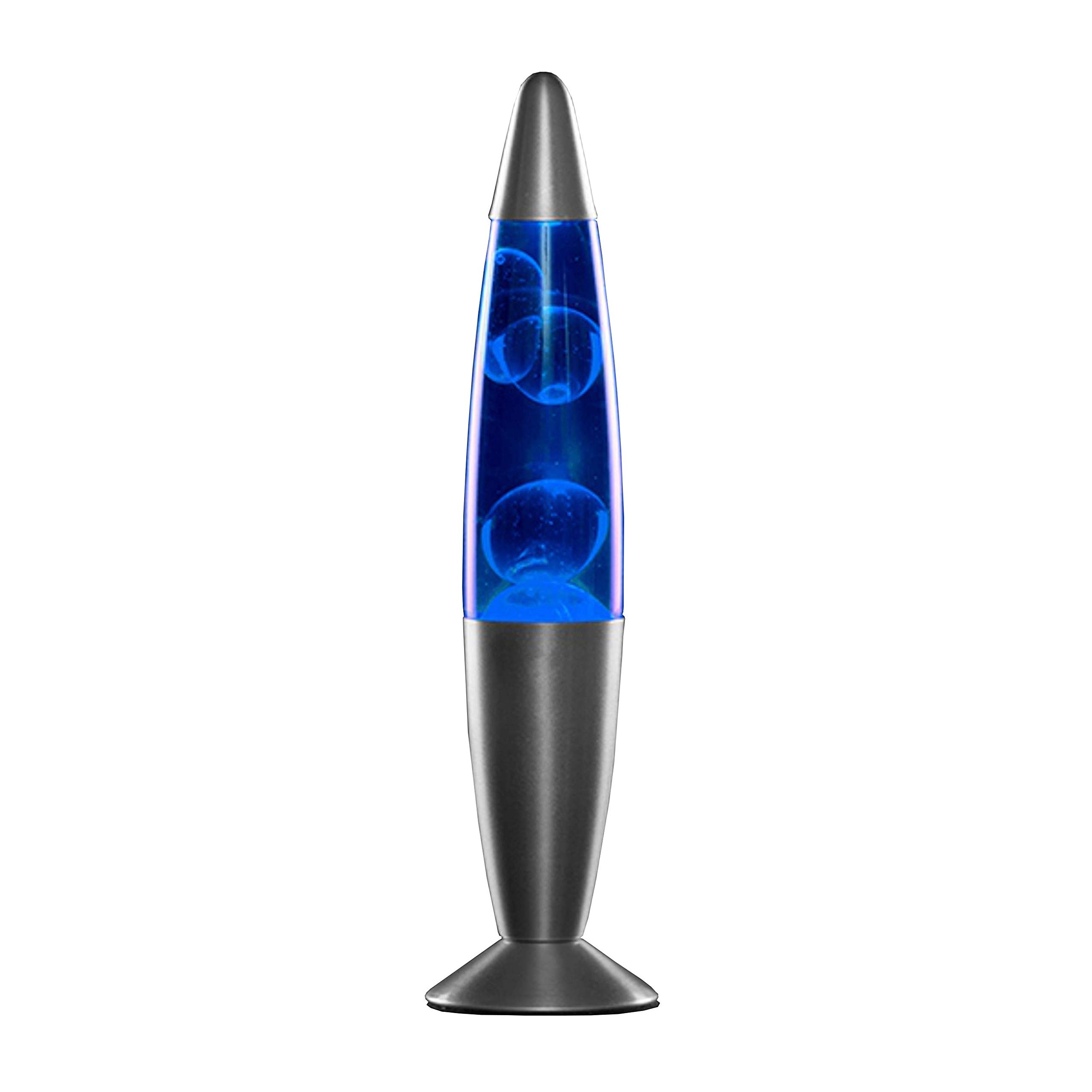 MissionMars Lámpara de lava roja, azul, verde, 34 cm, 230 V, incluye luz led