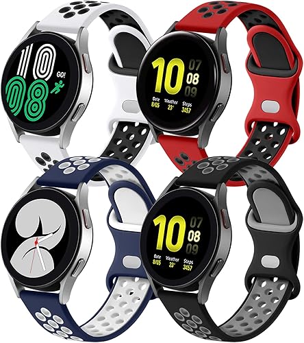 Miniatura 2 de Lerobo Correa compatible con Samsung Galaxy Watch 4/Active 2 Watch de 1.575 pulgadas, 1.732 pulgadas, Watch 4 Classic Band 1.812 pulgadas, Galaxy