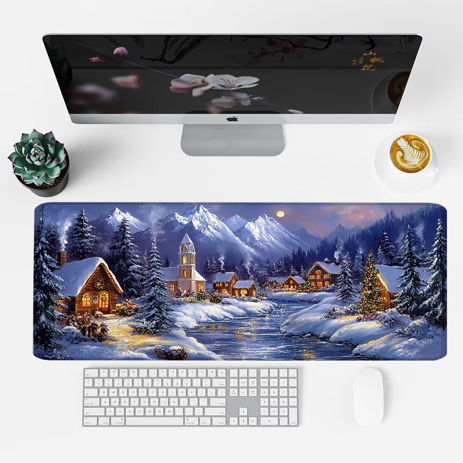 Podkładka pod mysz XXL 1200 x 600 x 3 mm, wielofunkcyjna rozszerzona podkładka pod mysz do gier, wodoodporna podkładka pod mysz trwała łatwa do czyszczenia, wysoka precyzja śledzenie komputera biuro