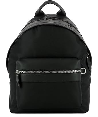 Salvatore Ferragamo Zaino Uomo 0674470 Tessuto Nero : Amazon.it: Valigeria