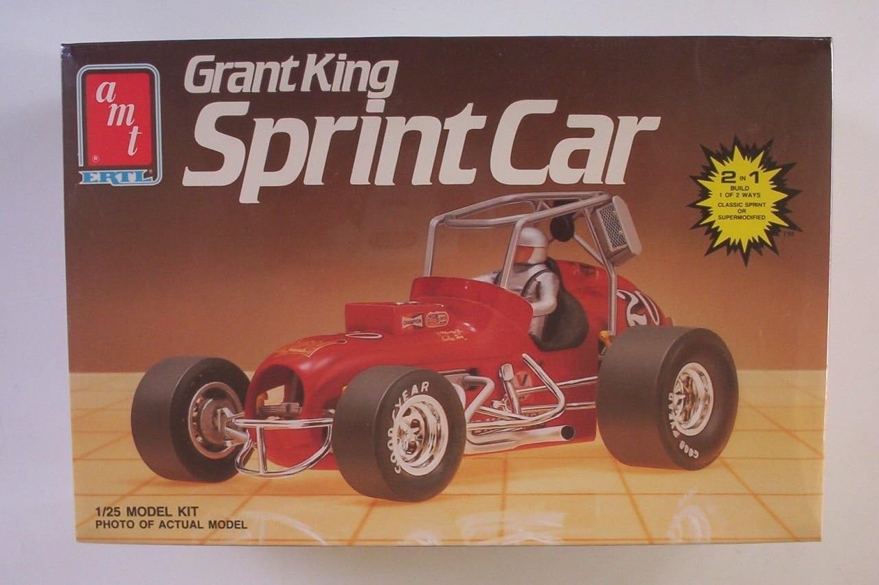 Vintage 1986 Grant King Sprint Car 1/25 2 in 1 Model Kit Product Name