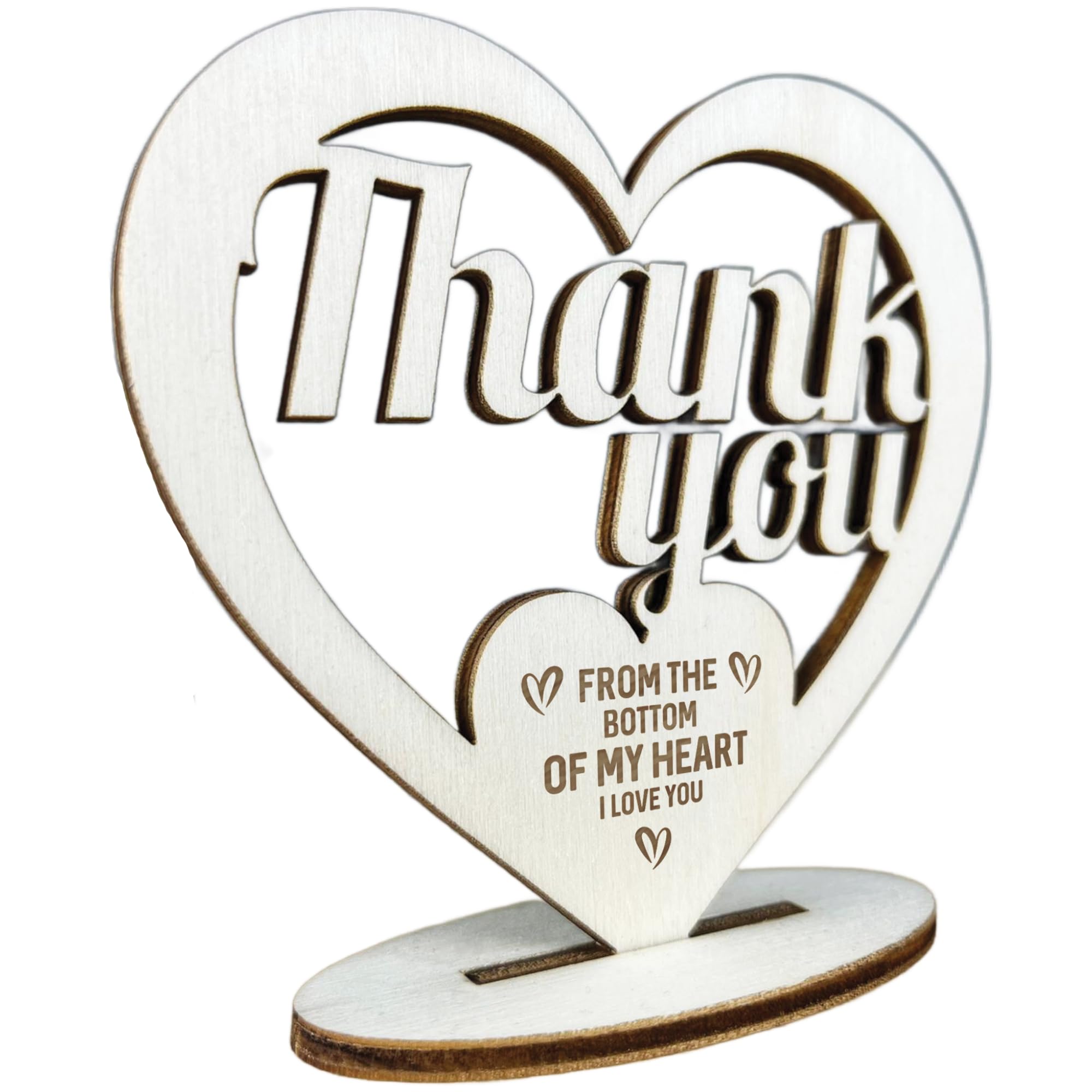 Red Ocean Engraved Thank You Gifts For Women Men | Engraved Plaque Thank You Gift For Mum Dad Sister Brother Auntie Uncle Nan Grandad Friend