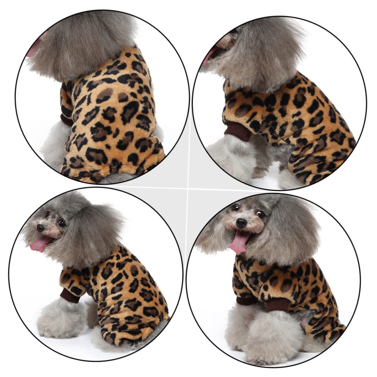 SUPVOX 4 Pz pigiami per animali domestici vestiti da festa per animali domestici tuta per cani da compagnia costumi cane divertenti dog costume vestito arredamento vestiti per cani Natale