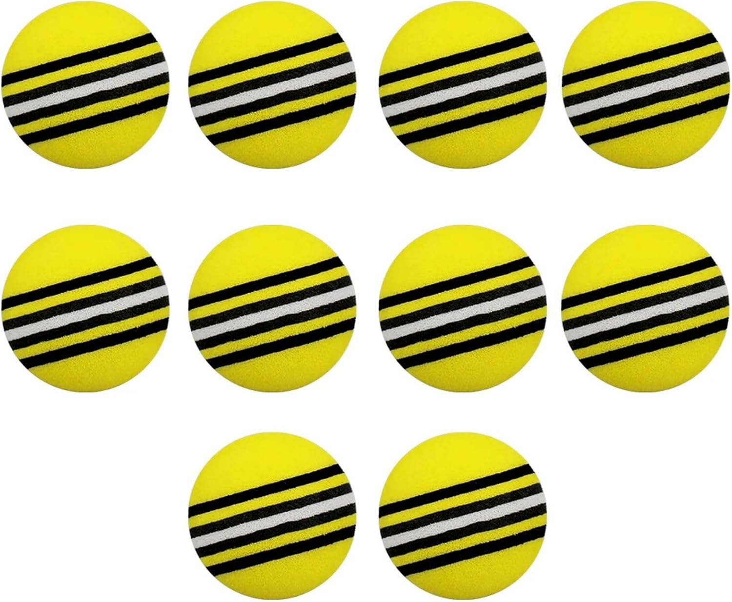 100 Pcs EVA Foam Practice Golf Balls, Soft Sponge Rainbow Colors for Indoor Outdoor Swing Training