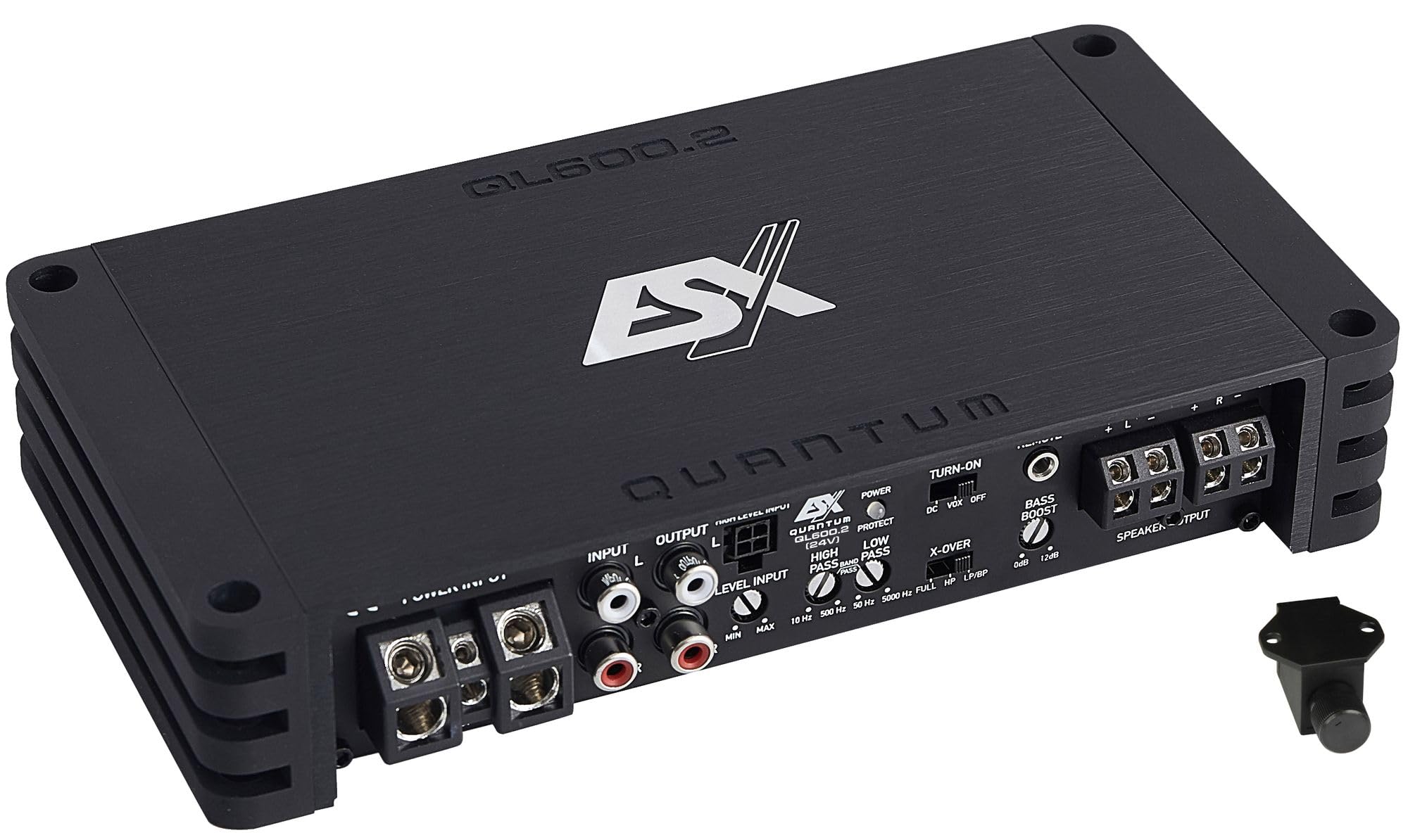 ESX QL600.2-24V - 24V für LKW usw. | 2-Kanal Verstärker Endstufe brückbar | 24 Volt Class D - Digital