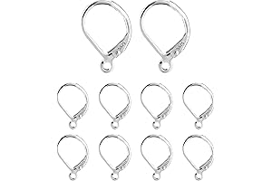 10-Piece Sterling Silver Earring Hooks
