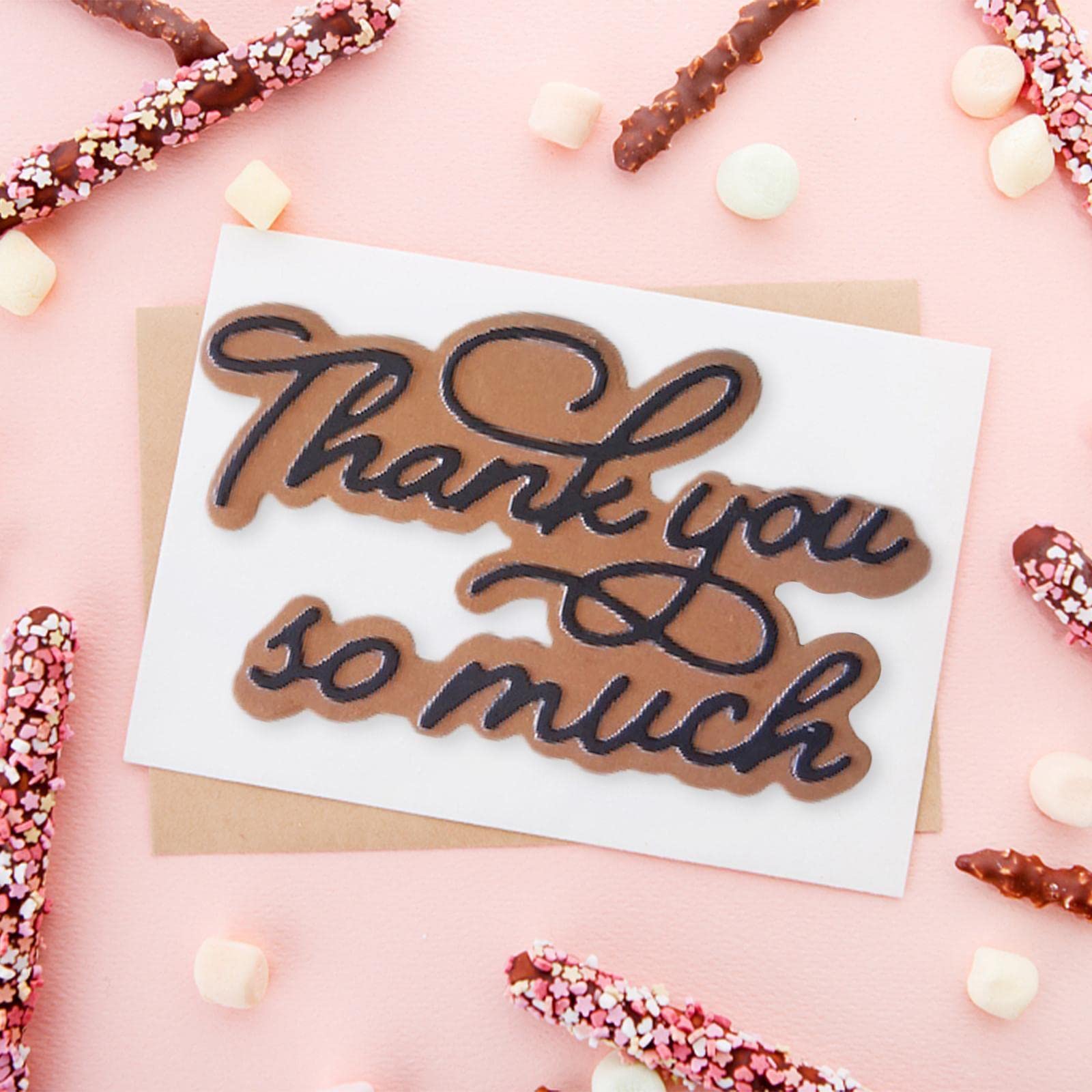 Happy Words Fustelle In Metallo E Timbri In Silicone Per Scrapbooking - Set Parole Con Ombra, Stencil Per Biglietti E Decorazioni Fai Da Te