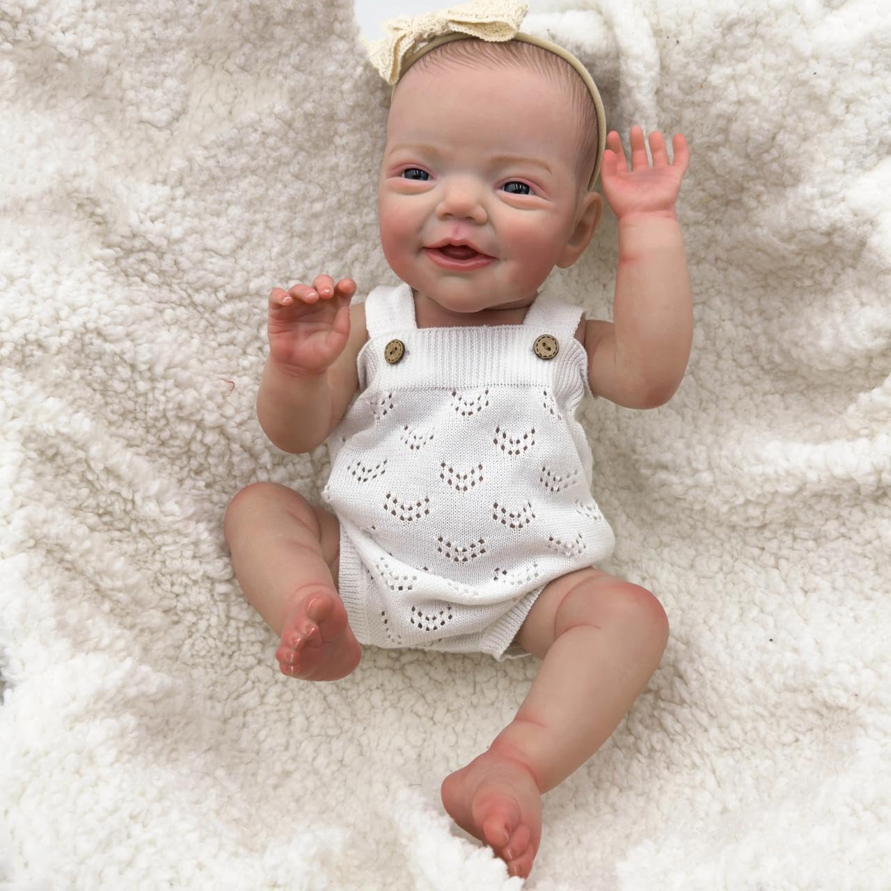 Bambole Reborn Femmine 20 pollici Bambole Reborn Originali Bambino Bambolas Realistico Neonato Bambino Bambola Real Soft Touch Vinile Integrale Fatte a mano Lavabile Sorridente Ragazza