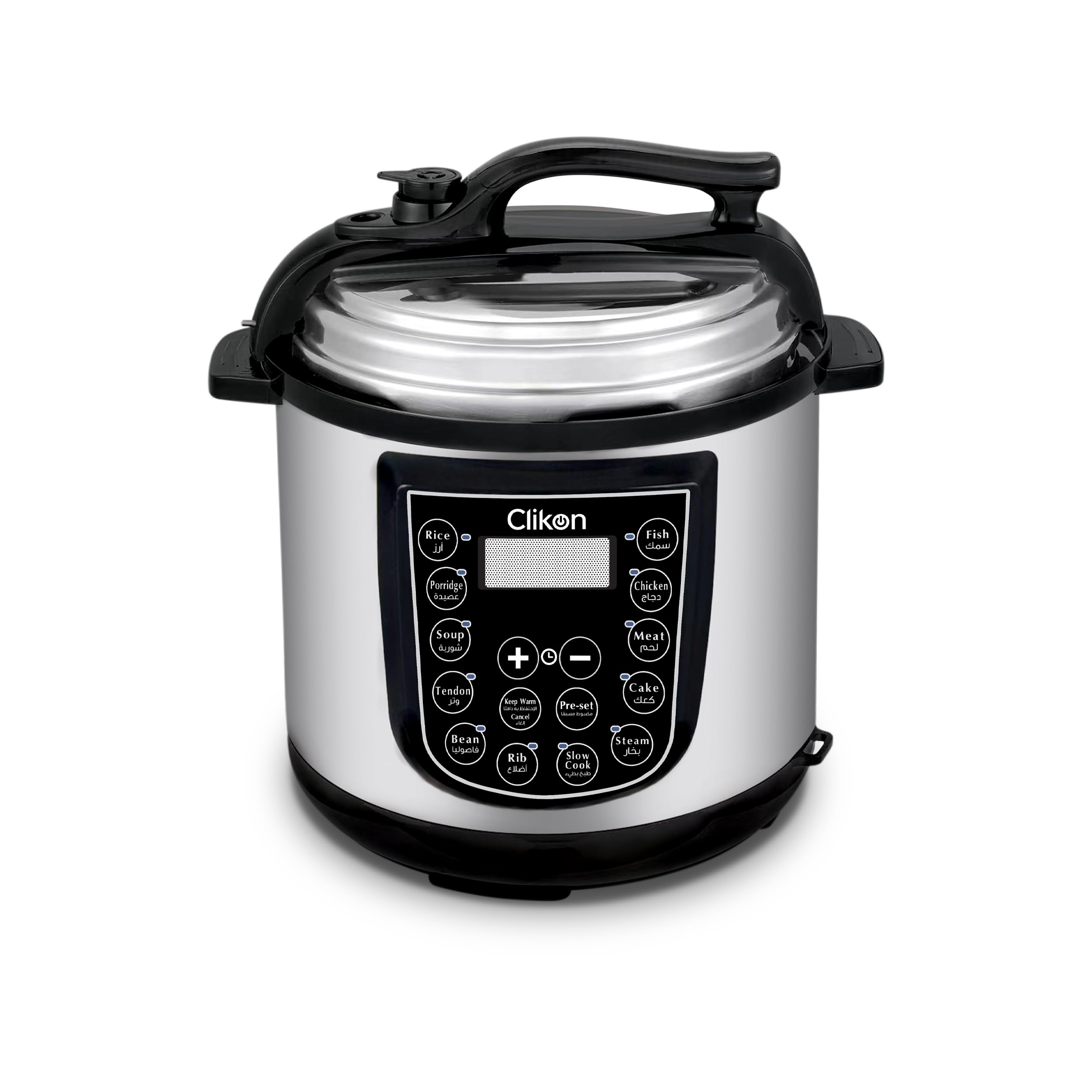 Clikon 1000W Multifunctional Electric Pressure Cooker, 6L Capacity, LED Display, Cook and Warm Modes, Hassle-Free Cleaning, 13 Built-in Pre-set Function, CK2720